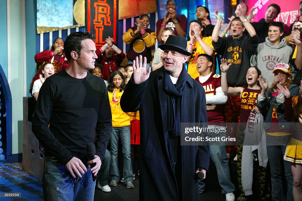 MTV TRL With Bruce Willis, Matthew Perry And Switchfoot Perform