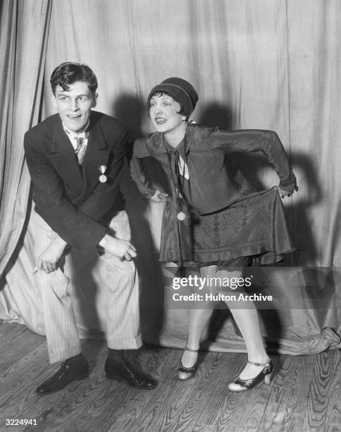 Husband and wife James F. And Louise Sullivan dancing the Charleston at the National Charleston championship, held in the Trianon Ballroom, Chicago,...