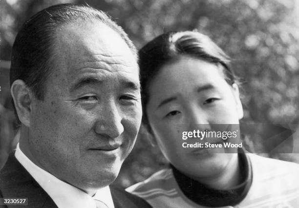 Sun Myung Moon and his wife Hakja during his visit to Britain where his sect has 300 members. Mr Moon refers to himself as 'President of the Holy...