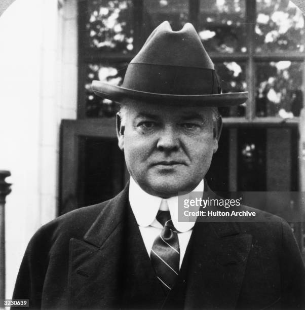 Herbert Hoover as Secretary of Commerce in President Warren G. Harding's cabinet
