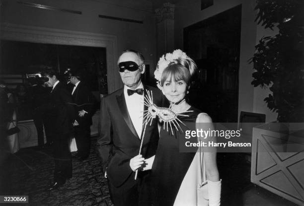 American actor Henry Fonda and his fifth wife, Shirlee Mae Adams, at Truman Capote's Black-and-White Ball in the Grand Ballroom of the Plaza Hotel,...