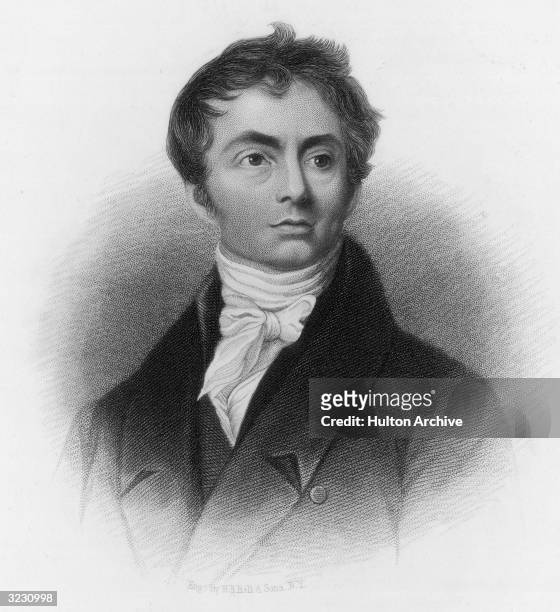 Robert Southey . English author and poet. He was poet laureate in 1813, and was known as one of the Lake school poets. Engraving by H B Hall & Sons.