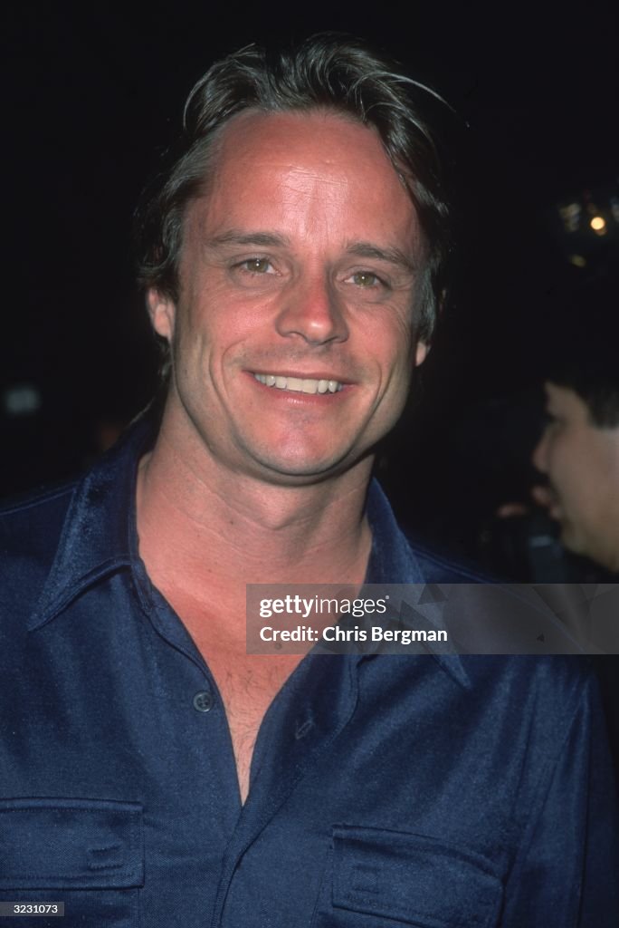 Mitchell Renton Headshot of actor Mitchell Anderson smiling while at the wrap party ...
