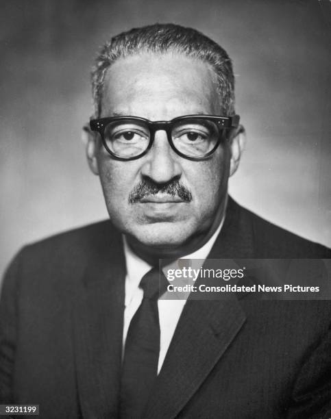 Thurgood Marshall, the first African-American Associate Justice of the US Supreme Court.