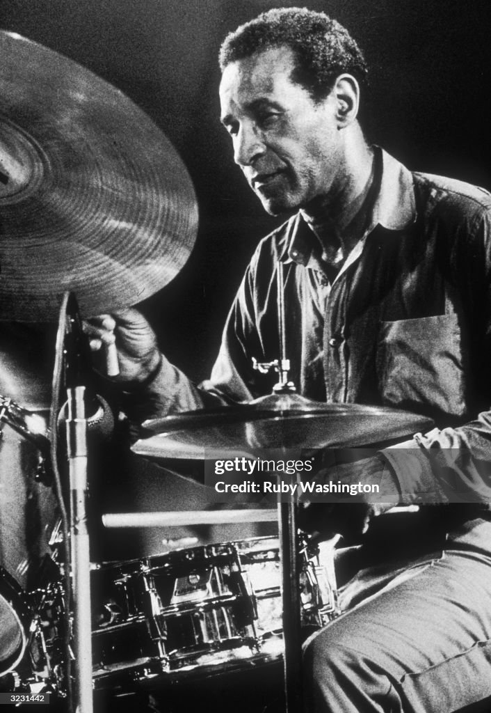 Max Roach Instrument American jazz drummer and bandleader Max Roach performs on stage ...