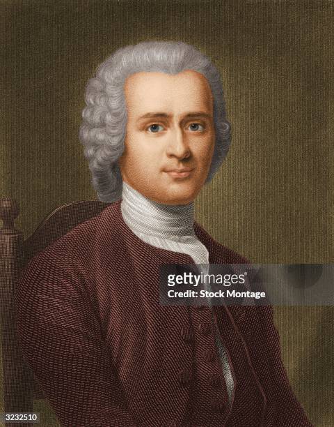 Swiss-born French philosopher Jean-Jacques Rousseau . In 1762 he published 'The Social Contract' arguing that all men are born free and equal, the...