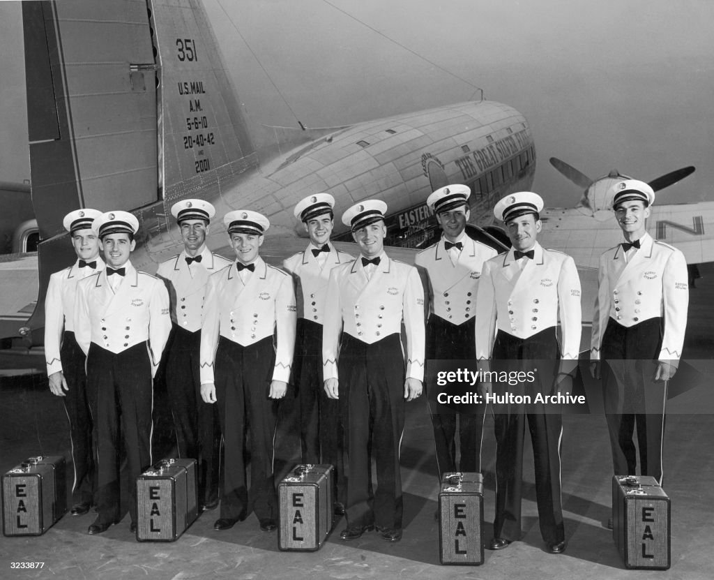 E Crew Roster Group portrait of the all-male flight crew of an Eastern Airlines ...