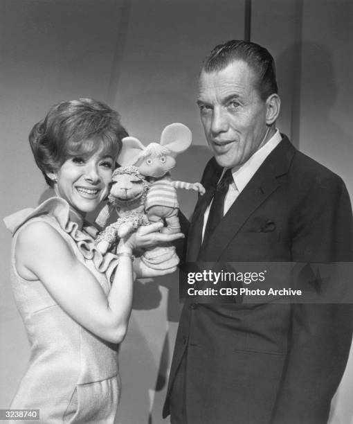 American ventriloquist Shari Lewis' puppet Lamb Chop finds a boyfriend when Lewis introduces her to Topo Gigio, the Italian Mouse, in a promotional...