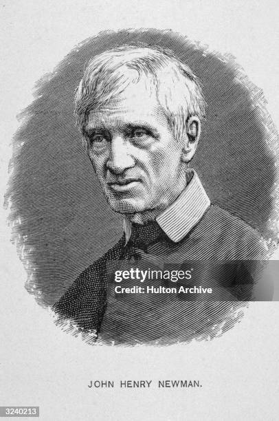 Oval Engraving, John Henry Newman . English prelate and theologian. Acknowledged leader of the Tractarian, or Oxford, movement. Maintained that the...