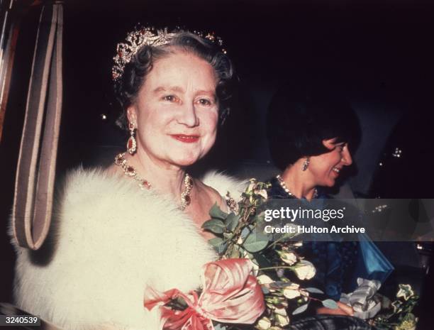 The Queen Mother with Princess Margaret .