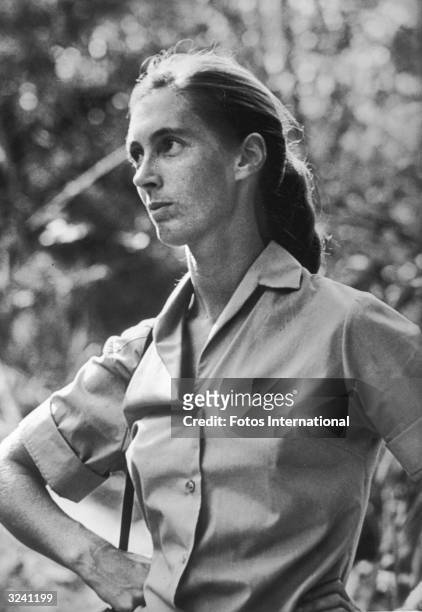 British anthropologist and primatologist Jane Goodall.