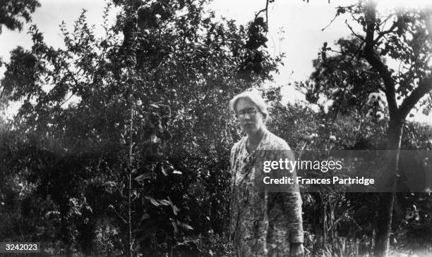 British artist and decorative designer Vanessa Bell , sister of Virginia Woolf and wife of art critic Clive Bell.