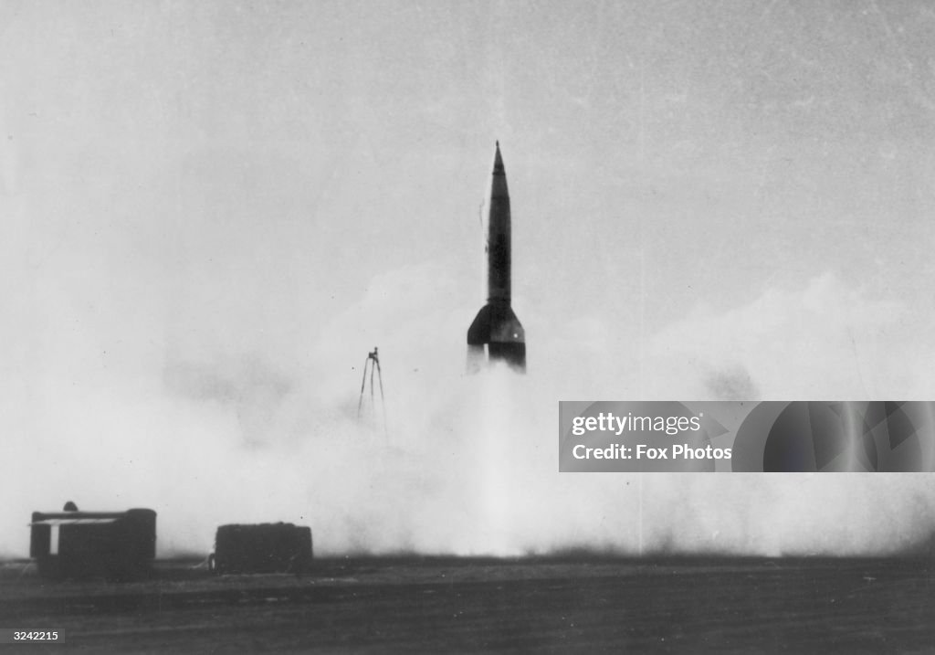 V 2 Rockets Base A captured German V-2 rocket, the world's first guided missile,... News ...