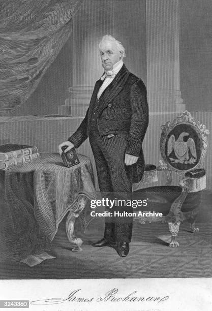 James Buchanan , the fifteenth president of the United States, held office between 1857-61, was a member of the US senate from 1834-45, U.S....