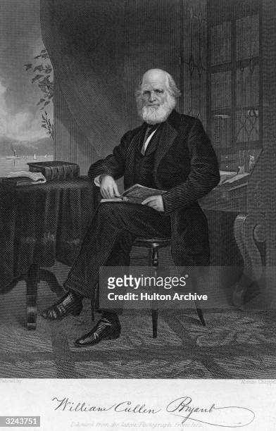American poet and editor William Cullen Bryant , was the co-owner and editor of 'The New York Evening Post' 1829-78, and published many books of his...