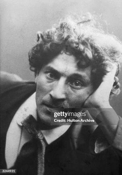 Portrait of Russian-born artist Marc Chagall as a young man.