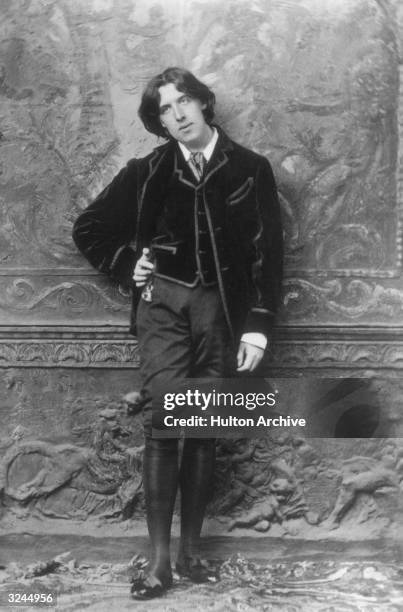 Irish poet and playwright Oscar Wilde .