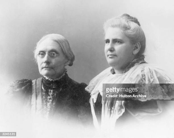 American social reformers Susan B. Anthony , and Anna Howard Shaw .