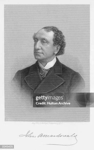 Sir John Alexander MacDonald , Canadian politician, premier of the Province of Canada 1857, first prime minister of the Dominion of Canada 1867-73,...