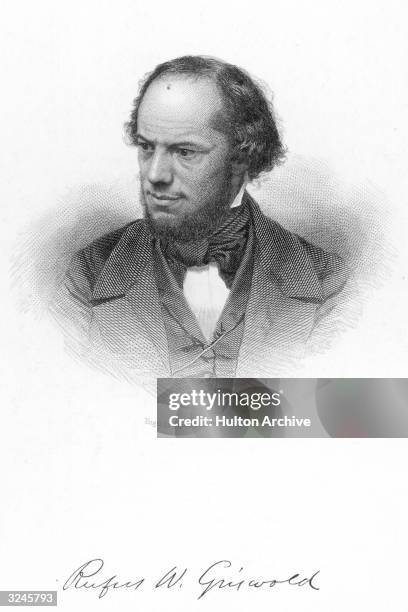 Rufus Wilmot Griswold , American critic, literary editor 'Graham's Magazine' 1842-43, literary executor of Edgar Allan Poe, whom he slandered, edited...