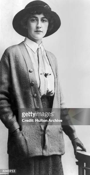 British mystery writer Agatha Christie , circa 1926.