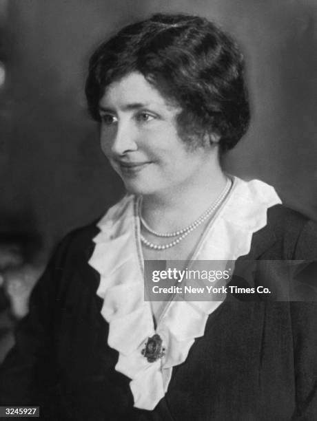 Portrait of American author and lecturer Helen Keller . Keller, who was deaf, blind and mute, wrote 'The Miracle Worker.'