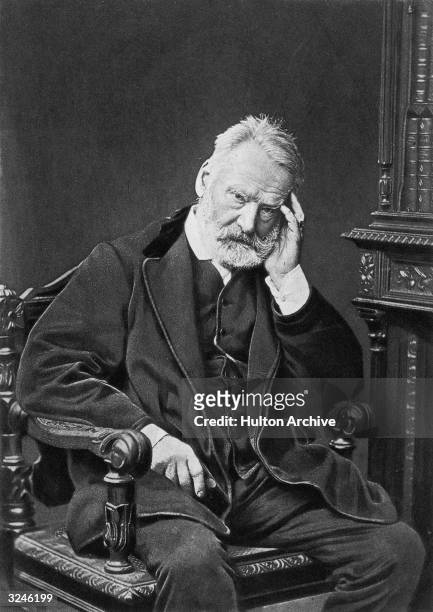 Victor-Marie Hugo . French writer, a leader of French Romanticism in literature, his play Hernani caused public conflict with 'Classicists,' wrote...