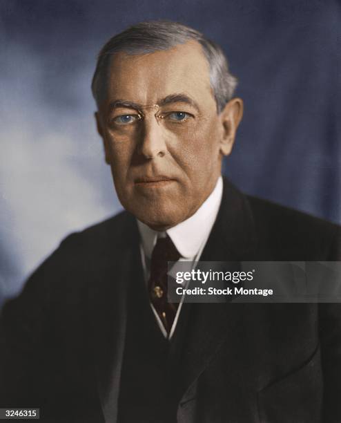 Woodrow Wilson , twenty-eighth president of the United States of America.
