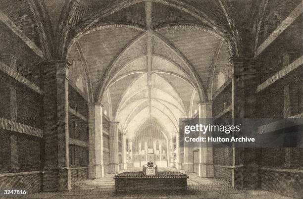 The Royal Mausoleum in the vaults of St George's Chapel at Windsor Castle in Berkshire.