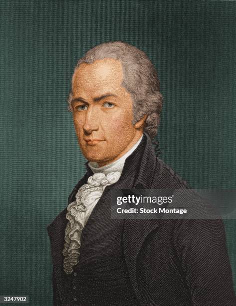 American statesman Alexander Hamilton , delegate to the Constitutional Convention of 1787 and First Secretary of the Treasury of the United States.