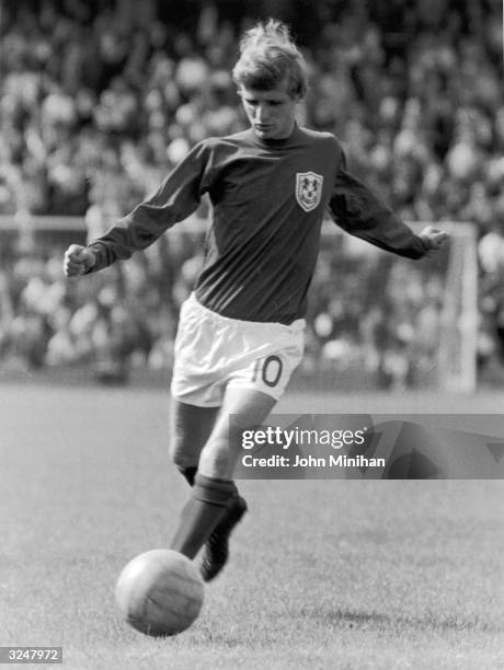 Footballer Eamon Dunphy during his time with Millwall FC.