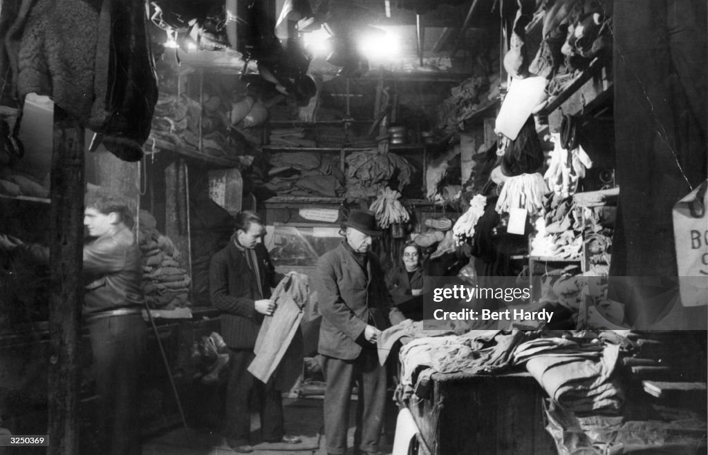 Second Shop Customers browsing around a second-hand clothing shop at the Elephant ...