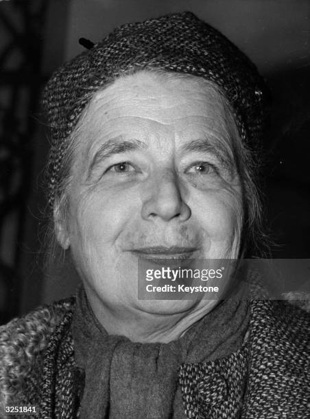 Writer, Marguerite Yourcenar, who has just won the prestigious Prince Pierre Of Monaco literary award. This is given in recognition of an author's...
