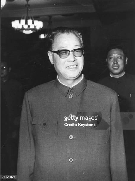 The Chinese Prime Minsiter, Zhao Ziyang.