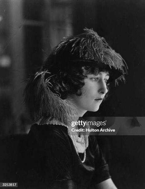 Mildred Harris the American leading lady and first wife of Charlie Chaplin.