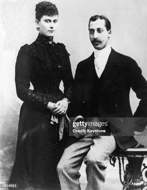Prince Albert Victor, the Duke of Clarence and Princess Victoria Mary.