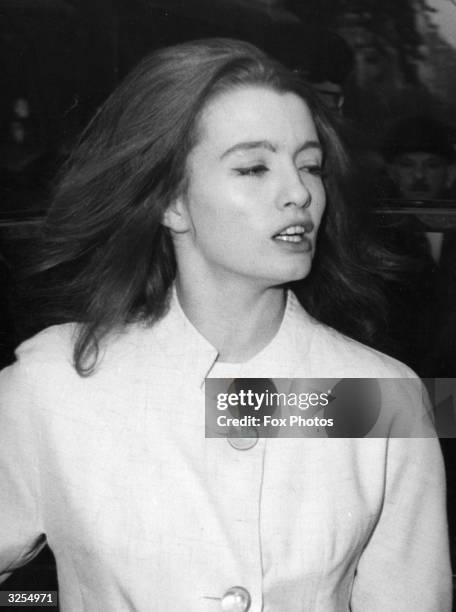 Christine Keeler, the woman at the centre of the Profumo affair.