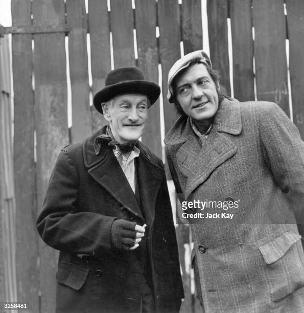 Steptoe and Son played by Wilfrid Brambell and Harry H Corbett respectively seen here in a scene from their latest series.