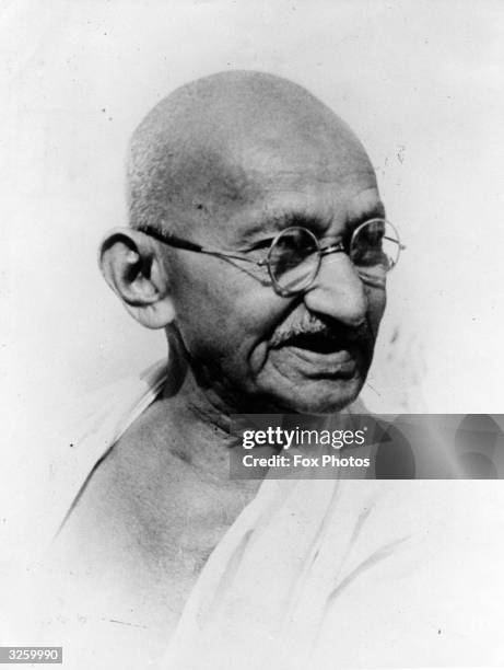 Indian leader Mahatma Gandhi .