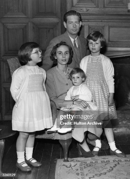 Ex King Michael of Romania with his family. He was forced to abdicate in 1947 and has since lived in exile.