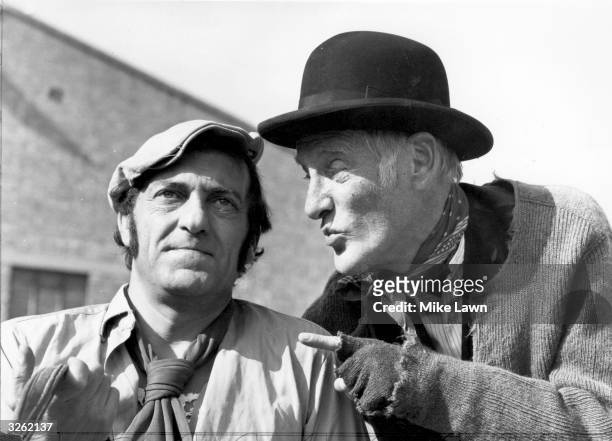 Harry H Corbett and Wilfrid Brambell , stars of the television series 'Steptoe and Son'.
