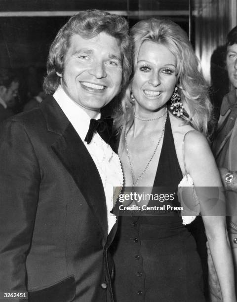 Actor Derren Nesbitt and his wife, actress Anne Aubrey arrive at the London premiere of the film 'The Godfather'.