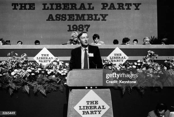 Richard Livsey at the Liberal Party Conference in Harrogate.