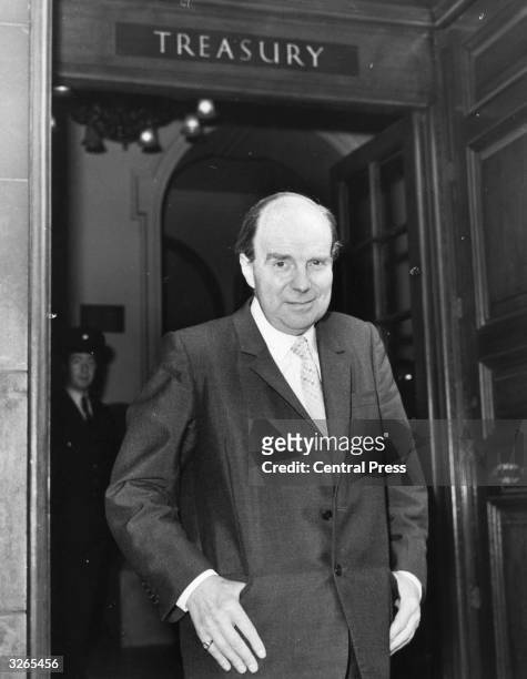 Chancellor of the Exchequer, Iain Macleod , at the Treasury.