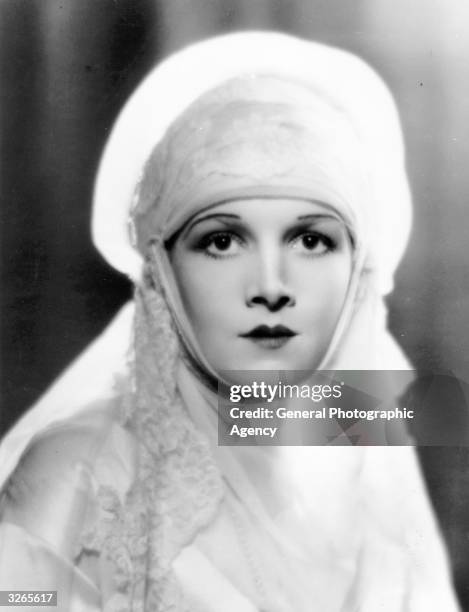 Hollywood film actress Ann Harding , a former star of the stage on Broadway.