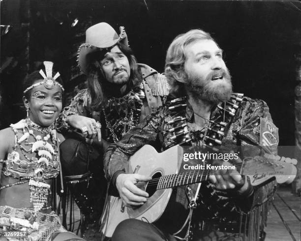 American singer PP Arnold as Bianca, left, former British pop star PJ Proby as Cassio, centre, and Larrie Le Gault as Iago in Jack Good's 'Catch My...