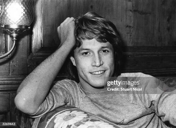 Andy Gibb , British singer and younger brother of the Bee Gees.