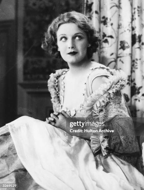 Madeleine Carroll stars as Lady Teazle in the film 'School For Scandal', an 18th century comedy of manners by Richard Brinsley Sheridan. The film was...