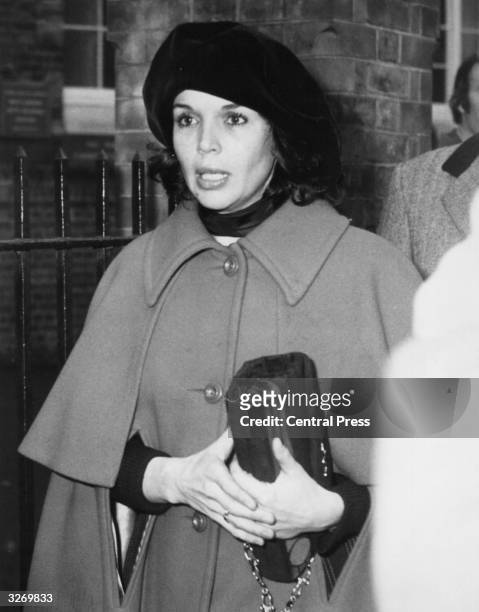 Actress Viviane Ventura on a lunchtime break from the legal battle she is fighting at West London Domestic Court against John Bentley, the ex-city...
