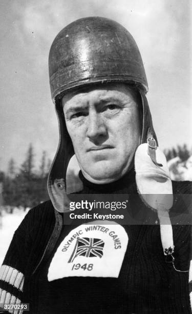 John Crammond, winner of the Olympic Skeleton Bobsleigh race at St Moritz.